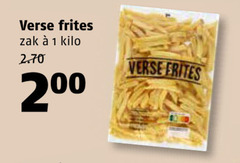  patat 1 verse frites zak kilo 2 