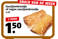  saucijzenbroodjes 2 150 snack week saucijzenbroodje 