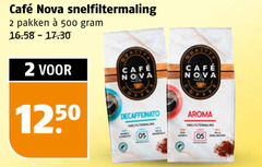  cafe nova koffie 2 500 mcafee snelfiltermaling pakken aroma 