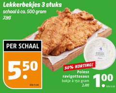  3 50 100 150 500 lekkerbekjes stuks schaal ca. kilo ravigottesaus bakje 