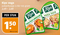  kips vegetarisch 150 vega pakje kuipje stuk kilo v.a. filet americain she pate 