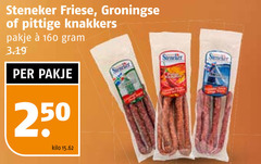  droge worst 160 250 friese pittige knakkers pakje kilo 