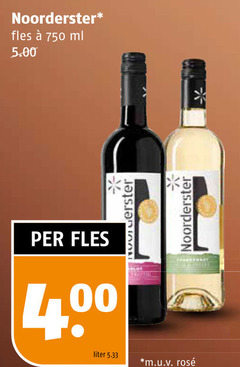  noorderster witte wijn rode 750 fles ml liter m.u.v rosee 