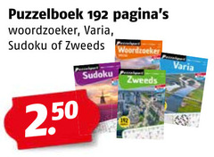  puzzelboek woordzoeker varia sudoku zweeds 2 50 