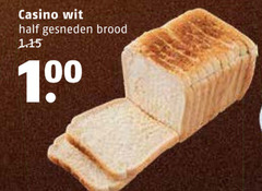  brood 100 casino wit gesneden 