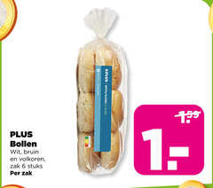  bolletjes 6 1881 bollen wit bruin volkoren zak stuks witte weinig vezels 