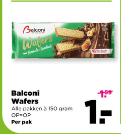  balconi koeken 9 150 wafers hazelnut hazelnuts fitting pakken pak 