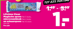  schuursponsjes microvezeldoekjes 3 4 10 pads tampons lifetime clean magische spons pak stuks microvezeldoek schuurspons 