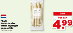  asperges 1 500 nederlandse witte klasse ongeschild zak 