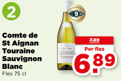  witte wijn 2 9 comte touraine sauvignon blanc fles 