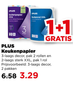  plus huismerk keukenpapier 1 2 3 25 64 400 ultra absorberend bride keukenrol xxl decor pak rollen rol pakken 