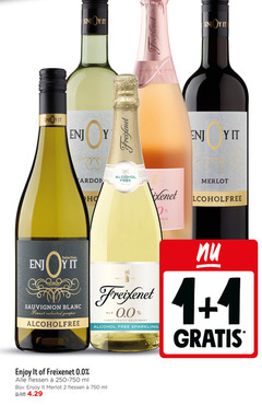  witte wijn rose rode 1 2 750 hr1861 enjoy it freixenet alcohol free merlot selection sauvignon blanc finest selected grapes 0.0 light fruity enjoyment sparkling flessen ml 