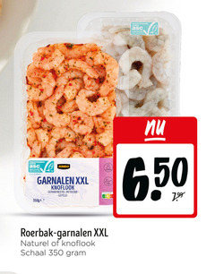  garnalen 350 gecertificeerd aqua.org kweek asc-aqua.org jumbo xxl knoflook roerbak naturel schaal 