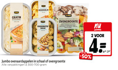  2 4 7 20 600 jumbo roast potatoes rozemarijn oven min aardappel gratin ca. nutri score krieltjes kruidenboter kastanjechampignons broccoli rode ui paprika gele wortel schaal 300-700 gekoeld 