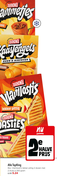  2 240 originele lammetjes classic topking engels oven airfryer kaas pittig halve dozen stuks 