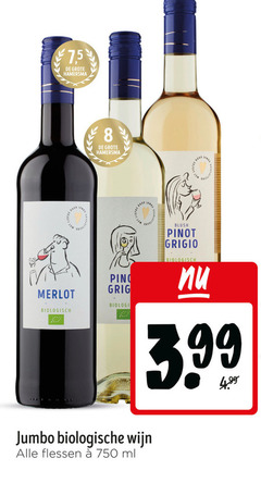  witte wijn rode 8 10 750 1000 7 5 hamersma jumbo pino merlot biologisch blush pinot grigio 3.99 biologische flessen ml 