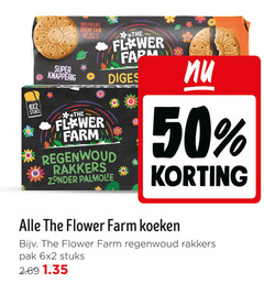  koeken 50 stuks super knapperig natuurlijke vezels flower farm regenwoud rakkers pak 