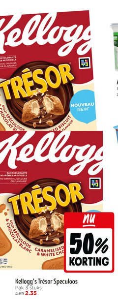  kellogs cereals 3 6 50 1806 colorants artificiels colours flavours b nouveau new chocolat biscuit flavour sans aromes artificial tresor caramelised white speculoos pak stuks 