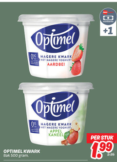  optimel kwark 500 deka vet suiker yoghurt aardbei monbento 1 appel kaneel bak stuk 99 