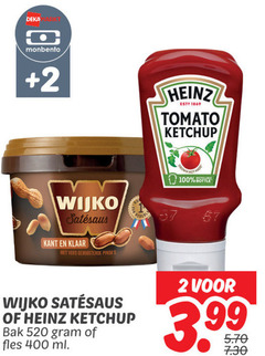  2 100 400 deka monbento heinz tomato ketchup wijko kant klaar vers geroosterde bottle bak fles ml 3.99 