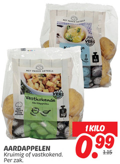  aardappelen 1 koel droog passie geteeld vers vastkokende bakken koken kruimig vastkokend zak kilo 
