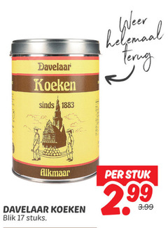 davelaar koeken 17 terug stuk blik stuks 2 99 3.99 