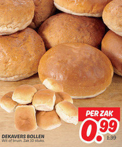  bolletjes 10 dekavers bollen wit bruin zak stuks 99 