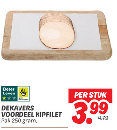  kipfilet 250 beter leven bescherming dekavers voordeel pak stuk 3.99 