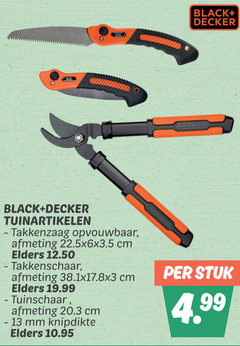  13 black decker tuinartikelen opvouwbaar cm elders takkenschaar mm stuk 