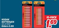  kodak batterijen 10 year super duty zinc guarantee b pack aa aaa elders 5.99 1 69 