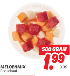  fruitsalade meloen 500 meloenmix schaal 3.99 