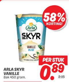  arla yoghurt 450 skyr vanille bak icelandic style stuk 