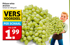  druiven 500 pitloze witte schaal vers voordeel 