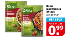  knorr saus maaltijdmix 99 macaroni jonge spaghetti bolognese belofte soorten stuk personen 