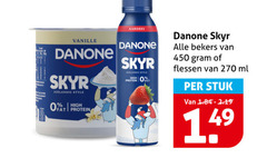  danone vruchtenyoghurt yoghurt 450 aardbei vanille skyr icelandic style protein high bekers flessen ml stuk 14 