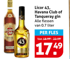  gin rum likeur club especial licor havana tanqueray flessen liter fles 