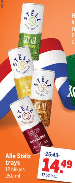  hard seltzer 5 12 250 tea iced gluten free alcohol infused sparkling water with hint stel each trays blikjes ml raspberry sweeteners natural 