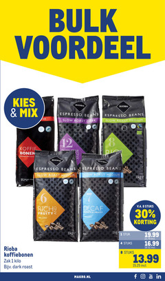  rioba koffiebonen 1 4 6 8 12 30 40 60 100 bulk voordeel mix ge espresso roast dark beans medium koffie bonen arabica robusta italian and best before 17 2 fairtrade zak kilo fruity decaf smooth stuk stuks v.a. you tube 