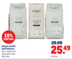  simon levelt koffiebonen 1 15 40 premium organic coffee medium roast espresso mild balanced arabica robusta and blend latin american with dark zak kilo bonen beans intense bold strong aromatic by for making good cappuccino full combined 