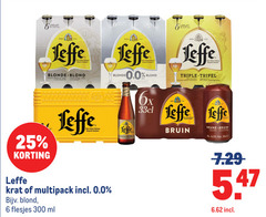  leffe krat bier speciaalbieren 6 25 100 300 vel 8 5 anno belgisch abdijbier blonde blond nuances vanille clou subtiel kruidnagel le triple tripel aux notes ongefilterd toetsen belge 6x multipack 0.0 ml bruin brune 