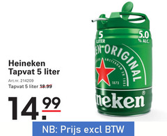  heineken biertap 5 tapvat liter original 