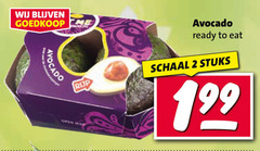  avocado 2 rijp ready to schaal stuks open win 