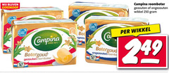  campina roomboter 250 pro planet gezouten ongezouten wikkel botergoud anno bot proof 
