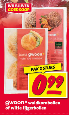  broodjes 2 bol barst gwoon pak stuks waldkornbollen witte tijgerbollen 