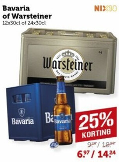  warsteiner bavaria krat bier 24 25 24x30cl b 