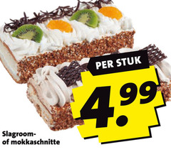  mokkaschnitt slagroomschnitte 99 slagroom mokkaschnitte stuk 