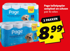  page toiletpapier 2 16 schoon pak rollen pakken 