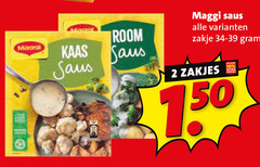  maggi saus 2 10 50 room kaas zakje zakjes 