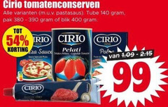  cirio tomatenblokjes 99 140 400 tomatenconserven pastasaus tube pak blik trio sauce tomaten 