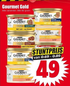  gourmet kattenvoer gold blik nouveau purina malse les kip poulet mousse cassolettes saus tomaat boeuf 